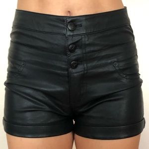 Bebe Leather Shorts